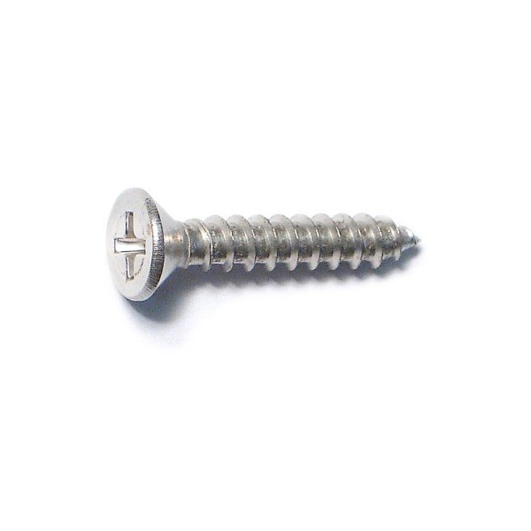 Midwest Fastener Wood Screw, #9, 1 in, Nickel Steel Flat Head Phillips Drive, 35 PK 79331 - main